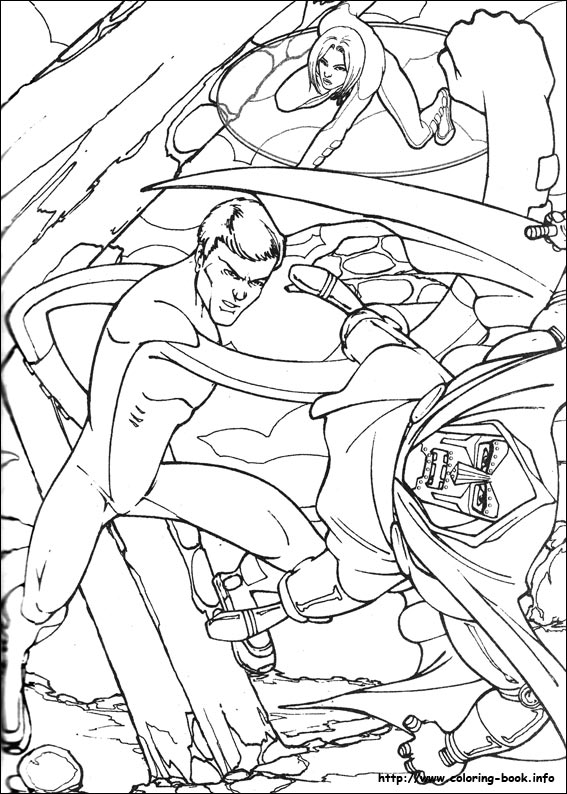 Fantastic Four coloring picture